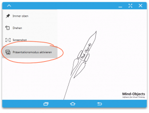 Select "Tablet Screen Mirroring"